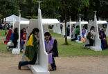 Confession was widely available at World Youth Day celebrations with Pope Francis himself hearing confessions. Image of Confession was widely available at World Youth Day celebrations with Pope Francis himself hearing confessions.