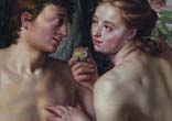 Adam and Eve deny their creatureliness in the Edenic Paradise, desiring to be as gods without God, and thus commit original sin. Image of Adam and Eve deny their creatureliness in the Edenic Paradise, desiring to be as gods without God, and thus commit original sin.