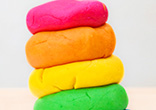 Home made Play Doh is so much fun. Image of Home made Play Doh is so much fun.