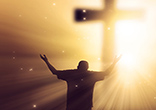 Open your heart and hands to God. Image of Open your heart and hands to God.