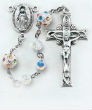 The Aurora Swarovski Crystal Sterling Rosary is a favorite for those who enjoy exquisite and colorful beads in their rosaries. Image of The Aurora Swarovski Crystal Sterling Rosary is a favorite for those who enjoy exquisite and colorful beads in their rosaries.
