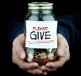 Charitable giving is needed all year around. Image of Charitable giving is needed all year around.