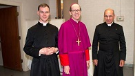 Father Kenneth Walker, 29, and Father Joseph Terra, 56, with Bishop Thomas Olmstead (right) in May. Image of Father Kenneth Walker, 29, and Father Joseph Terra, 56, with Bishop Thomas Olmstead (right) in May.