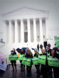 Pro-life demonstrators before the Supreme Court in March. Image of Pro-life demonstrators before the Supreme Court in March.