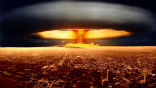 Nuclear weapons still threaten the world. Image of Nuclear weapons still threaten the world.
