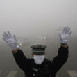 Smog in China, a nation which produces more than 10 billion tons of greenhouse gas, more than that of the U.S. and Europe combined. Image of Smog in China, a nation which produces more than 10 billion tons of greenhouse gas, more than that of the U.S. and Europe combined.