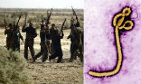 Terrorists may be preparing to use Ebola as a weapon of mass destruction against the civilized world. Image of Terrorists may be preparing to use Ebola as a weapon of mass destruction against the civilized world.