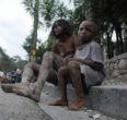 Poor Haitians are commonly enslaved by wealthier family members. Image of Poor Haitians are commonly enslaved by wealthier family members.