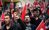 Members of the Turkish Youth Union, an anti-West group that targets the U.S. with hateful speech and protests. Image of Members of the Turkish Youth Union, an anti-West group that targets the U.S. with hateful speech and protests.