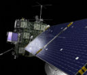 The Rosetta probe will orbit comet 67/P and continue studying it as it approaches the sun. Image of The Rosetta probe will orbit comet 67/P and continue studying it as it approaches the sun.