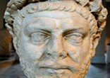 Gaius Valerius Diocles was born sometime around the year 244. He took the Roman throne, persecute the early Christians but give the Church its base structure that survives to this day. Image of Gaius Valerius Diocles was born sometime around the year 244. He took the Roman throne, persecute the early Christians but give the Church its base structure that survives to this day.