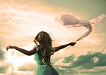 When you let go of the past, you are free to shape your future. Image of When you let go of the past, you are free to shape your future.