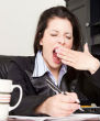 The unhealthy feeling of tiredness and fatigue was scientifically noted to be caused by lack of sleep, too much coffee and low iron levels in the blood. Image of The unhealthy feeling of tiredness and fatigue was scientifically noted to be caused by lack of sleep, too much coffee and low iron levels in the blood.