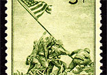 The 3-cent Iwo Jima stamp was issued July 11, 1945 Image of The 3-cent Iwo Jima stamp was issued July 11, 1945