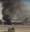 British Airways Boeing 777 explodes on runway (Steve Marcus/Reuters). Image of British Airways Boeing 777 explodes on runway (Steve Marcus/Reuters).