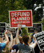 Pro-life advocates demand the defunding of Planned Parenthood. Image of Pro-life advocates demand the defunding of Planned Parenthood.