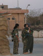 Roza, Deijly, and Raparin embrace (Owen Holdaway). Image of Roza, Deijly, and Raparin embrace (Owen Holdaway).