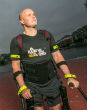Mark Pollock can walk again, with assistance. Image of Mark Pollock can walk again, with assistance.