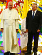 Pope Francis with Cuban President Raul Castro. Image of Pope Francis with Cuban President Raul Castro.