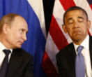 Vladimir Putin and Barack Obama dueled verbally at UN headquarters in New York, debating the course of action the world should take in Syria. Image of Vladimir Putin and Barack Obama dueled verbally at UN headquarters in New York, debating the course of action the world should take in Syria.