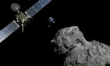 Rosetta and the Philae lander. Both are on a three-year mission to gather data about comet 67P, but so far they've served to mystify as much as they have explained. Image of Rosetta and the Philae lander. Both are on a three-year mission to gather data about comet 67P, but so far they've served to mystify as much as they have explained.