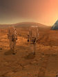 Architectural Digest's winning design for a 3-D-printed habitat on Mars. Image of Architectural Digest's winning design for a 3-D-printed habitat on Mars.