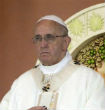 Pope Francis delivers homily. Image of Pope Francis delivers homily.
