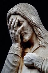 With tenderness, Jesus looked out from the Mount of Olives and saw the Holy City of Jerusalem. How he loved - and still loves - that special City. Then, Jesus wept. The Word Incarnate, made a man like us in all things but sin, cried. He knew that the City of Jerusalem would soon be overtaken and destroyed by the armies of Titus. He wept the tears of Love - and revealed the compassion of His Sacred Heart Image of With tenderness, Jesus looked out from the Mount of Olives and saw the Holy City of Jerusalem. How he loved - and still loves - that special City. Then, Jesus wept. The Word Incarnate, made a man like us in all things but sin, cried. He knew that the City of Jerusalem would soon be overtaken and destroyed by the armies of Titus. He wept the tears of Love - and revealed the compassion of His Sacred Heart