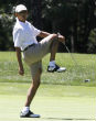Obama enjoys playing golf on the weekends. Is this what he will be doing on Saturday? Image of Obama enjoys playing golf on the weekends. Is this what he will be doing on Saturday?