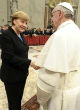 Pope Francis's remark about Europe and barren women causes Merkel to respond ( L'Osservatore Romano/Getty Images Europe). Image of Pope Francis's remark about Europe and barren women causes Merkel to respond ( L'Osservatore Romano/Getty Images Europe).