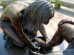 Jesus washed the Disciples' feet to show that nobody is above serving their neighbor. Image of Jesus washed the Disciples' feet to show that nobody is above serving their neighbor.