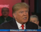 Donald Trump fields a complicated question about women who seek abortions during the MSNBC Town Hall. Image of Donald Trump fields a complicated question about women who seek abortions during the MSNBC Town Hall.