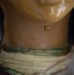 The tears of Our Lady have flow down the cheeks of her statue in a Fresno, California home. Image of The tears of Our Lady have flow down the cheeks of her statue in a Fresno, California home.