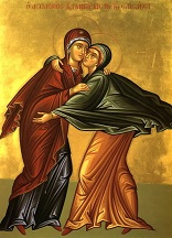 The visitation of Mary to her cousin Elizabeth Image of The visitation of Mary to her cousin Elizabeth