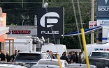 Outside of the Pulse Bar in Orlando, Florida, where the massacre occurred Image of Outside of the Pulse Bar in Orlando, Florida, where the massacre occurred