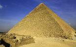 The Great Pyramid is the largest, most elaborate of all the Egyptian pyramids. Image of The Great Pyramid is the largest, most elaborate of all the Egyptian pyramids.