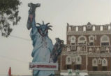 Yemen capital covered in anti-America graffiti (Twitter). Image of Yemen capital covered in anti-America graffiti (Twitter).