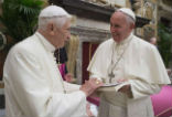 Pope Benedict has published his memoirs with a forward written by Pope Francis. Image of Pope Benedict has published his memoirs with a forward written by Pope Francis.