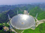 The FAST is the world's largest radio telescope. Image of The FAST is the world's largest radio telescope.