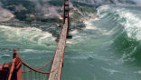 A still from San Andreas suggests a much more powerful quake and tsunami than is physically possible in California. Still, the Bay Area could experience a 7.9, which is an extremely powerful event. Image of A still from San Andreas suggests a much more powerful quake and tsunami than is physically possible in California. Still, the Bay Area could experience a 7.9, which is an extremely powerful event.