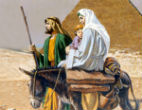Mary, Joseph and the baby Jesus were once refugees in Egypt. Image of Mary, Joseph and the baby Jesus were once refugees in Egypt.