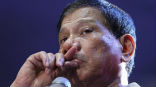 President Duterte has promised to change his language. Image of President Duterte has promised to change his language.
