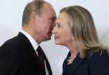 Via Podesta, the Clinton camp is remarkably close to Putin, something they accuse Trump of being. Image of Via Podesta, the Clinton camp is remarkably close to Putin, something they accuse Trump of being.