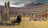 Martyrs were put to death in the Circus Maximus, as shown in this classic artwork. Image of Martyrs were put to death in the Circus Maximus, as shown in this classic artwork.