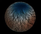 A false-color image of dwarf planet Ceres. Scientists have just confirmed the presence of water on the dwarf planet. Image of A false-color image of dwarf planet Ceres. Scientists have just confirmed the presence of water on the dwarf planet.