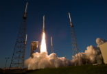 The launch of OSIRIS-REx to Bennu is NASA's first attempt to intercept an asteroid. The craft arrives in the fall of 2018. Image of The launch of OSIRIS-REx to Bennu is NASA's first attempt to intercept an asteroid. The craft arrives in the fall of 2018.
