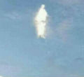 Residents of Tonga reported seeing a miraculous cloud in the heavens. Image of Residents of Tonga reported seeing a miraculous cloud in the heavens.