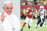 Pope Francis has special Super Bowl message. Image of Pope Francis has special Super Bowl message.