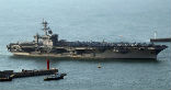 The USS Carl Vinson has arrived in South Korea to participate in exercises. Image of The USS Carl Vinson has arrived in South Korea to participate in exercises.