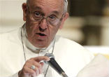 Pope Francis calls the media to report the whole story. Image of Pope Francis calls the media to report the whole story.